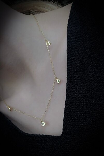 SUNSHINE 925 Ayar Vida Modelli Sallantılı Kolye