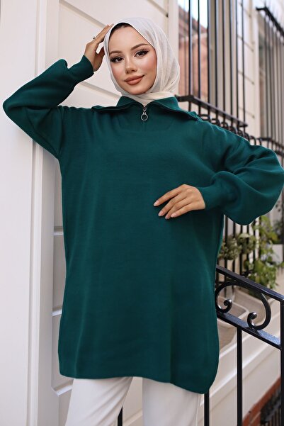 benguen Emerald Green Knitwear Tunic - 11043-10