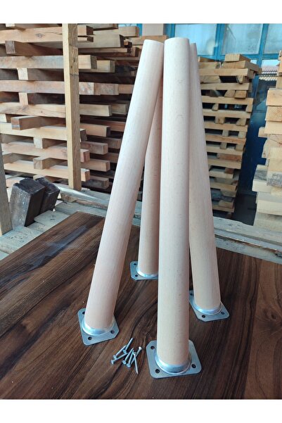 YILMAZ 50 Cm 5 Lik Ahşap Konik Ayak