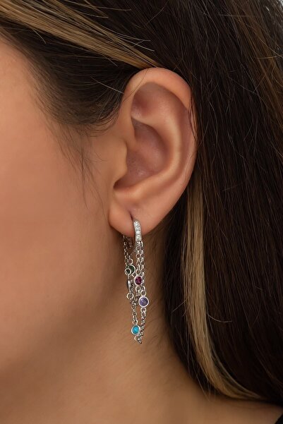 SUNSHINE 925 Ayar Gümüş Trend Küpe