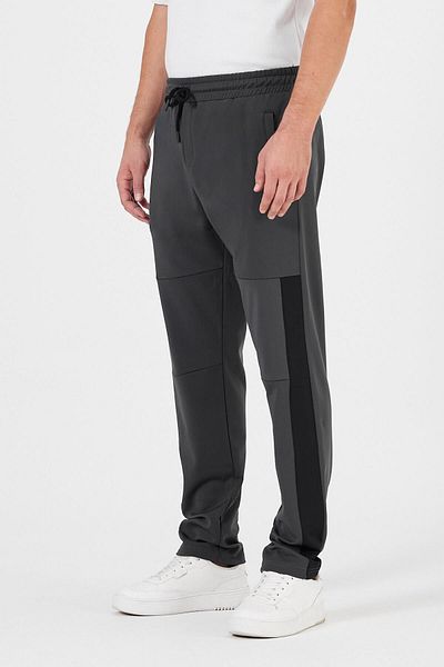 mmetalic Ανδρικό παντελόνι Jogger Anthracite - Χαλαρή εφαρμογή, φερμουάρ τσέπης, ίσιο πόδι