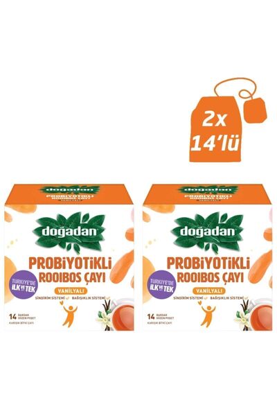 Doğadan Probiyotikli Çay Rooibos Vanilya 14lü X2