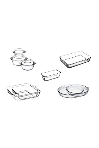 Paşabahçe Borcam Mutfak Seti - 9 Prç. Borcam Çeyiz Seti 088oa 093oa Fma192881...