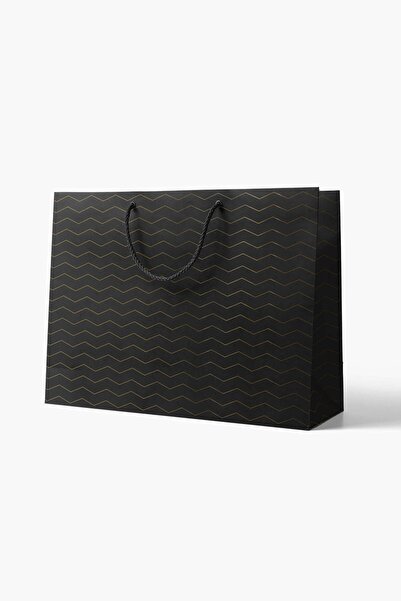 AkalBatu No1 25'li Klasik Seri Kraft Çanta Siyah-51x35x16 cm