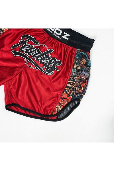 GODZ FIGHT GEAR Fearless Honey Badger Kickboxing \ Muay Thai Shorts
