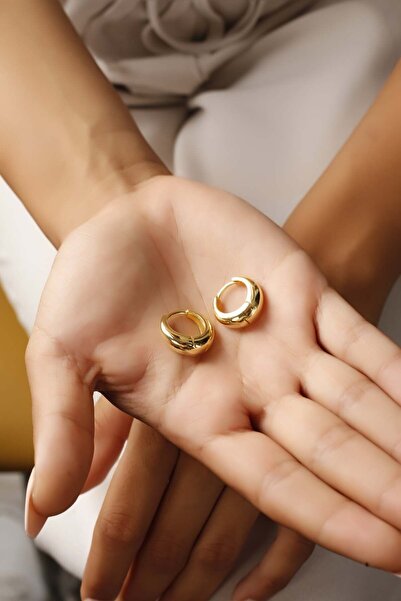 SUNSHINE 925 Ayar Cilali Sade Gümüş Küpe