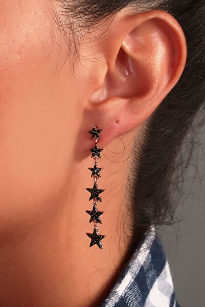 SUNSHINE 925 Ayar Gümüş Sallantılı Yıldız Küpe SKU0964