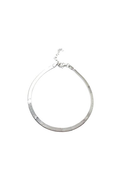 SUNSHINE 925 Ayar Rodyum Kaplamalı Italyan Örgüsü Gümüş Bileklik