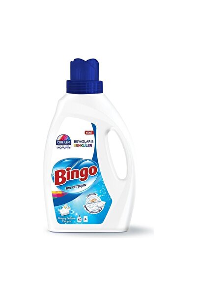 Bingo Renkli Beyaz Sıvı Çamaşır Deterjanı Beyaz Sabunlu 1755 ml