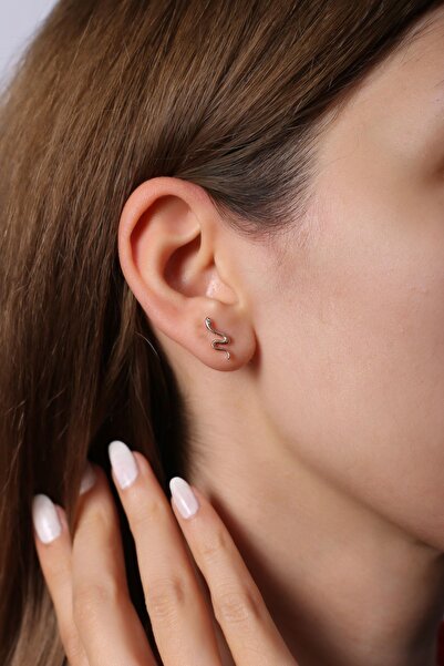 SUNSHINE 925 Ayar Gümüş Yılanlı Küpe