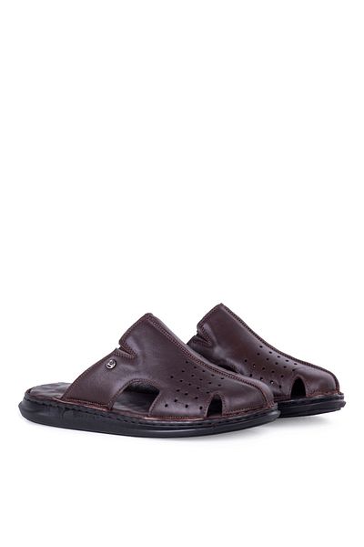 Pierre Cardin 5110 Ανδρικές ημερήσιες παντόφλες από γνήσιο δέρμα