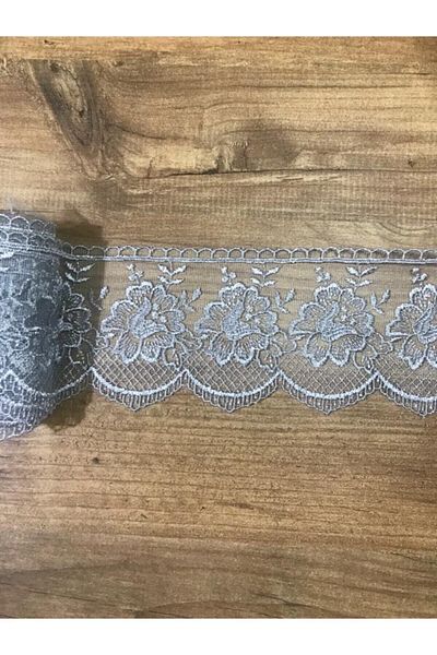 efem gipür 9 Meters Gray Lace Lily Tape - 1 Ball