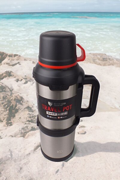 LUCKYHOMES Paslanmaz Çelik 4 Litre Termos, Kamp Termosu 4 Litre 48 Saat Korumalı