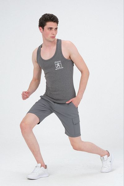 Rich Men's Swimmer Cut Sports Tank Running Athlete Tank Top