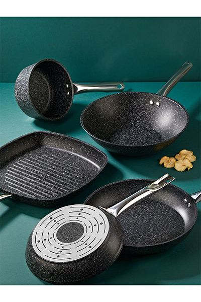 FALEZ Black Line 28 Wok Pan
