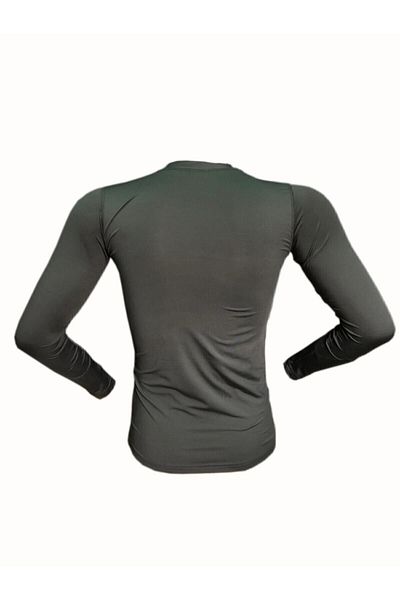 FLAŞ Men's Military Thermal Microfiber Long Sleeve Khaki T-Shirt
