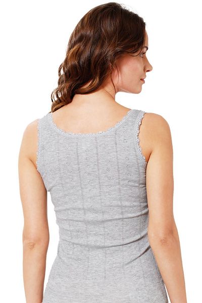 ÖZKAN underwear Özkan 23493 Women's Transfer Ribbed Flexible Soft Thick Strap Tank Top