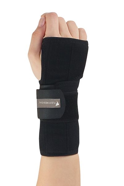 Flexy Medical Wrist Splint - Palm Steel Supported Exit on Pain Line