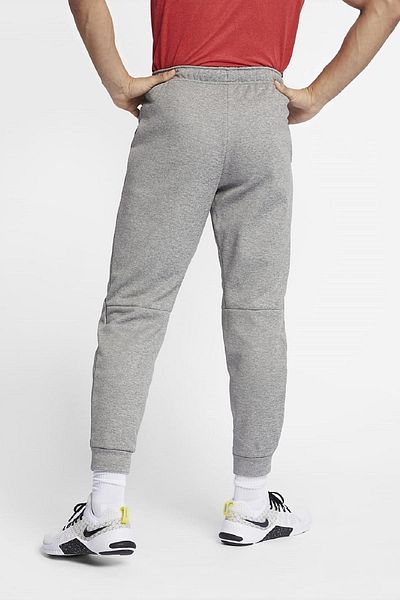 Nike Dri Fit Fleece Tapared Running Κωνικό Γκρι Φούτερ Db