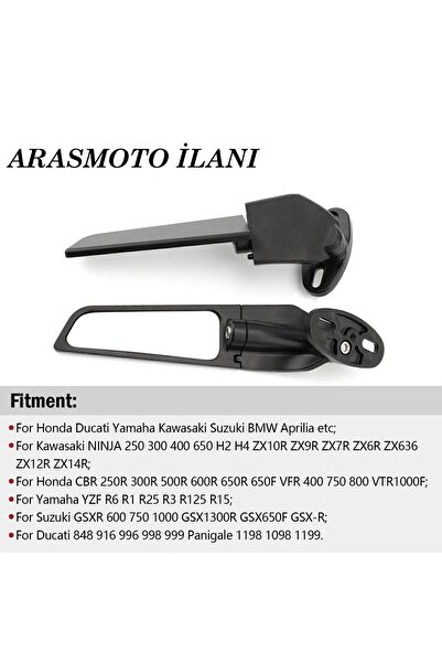 Genel Markalar Motosiklet Kanat Dikiz Ayna Cfmoto Sr 250 Pulsar Rs 200 Uyumlu _supermto