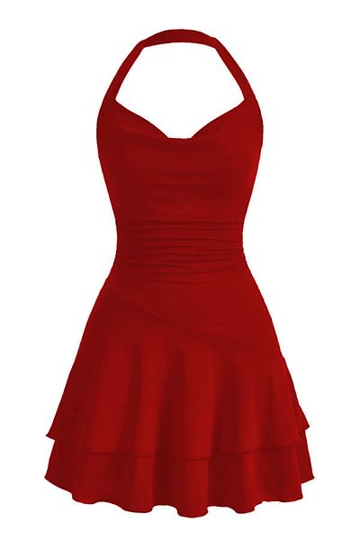 Edela Strappy Mini Dress 5022 - Neck