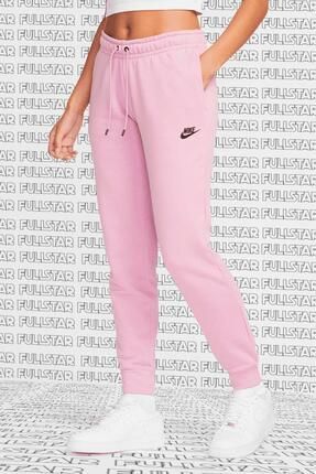Nike Sportswear Essential Fleece Sweatpant Kad n Pembe E ofman Alt Fiyat Yorumlar Trendyol