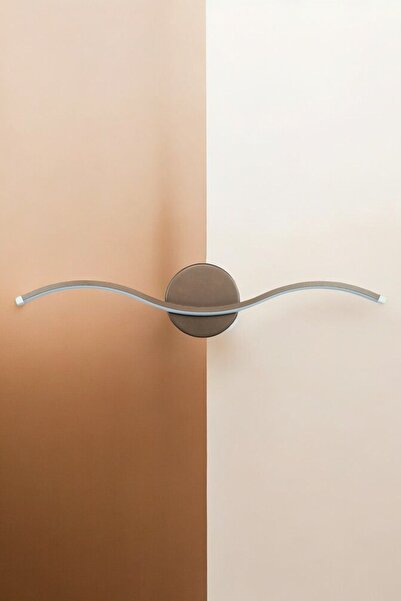 Fer Avize Diana Modern Tasarım Kahverengi Renk Gün Işığı Ledli Banyo - Mutfak - Salon Led Duvar Aplik