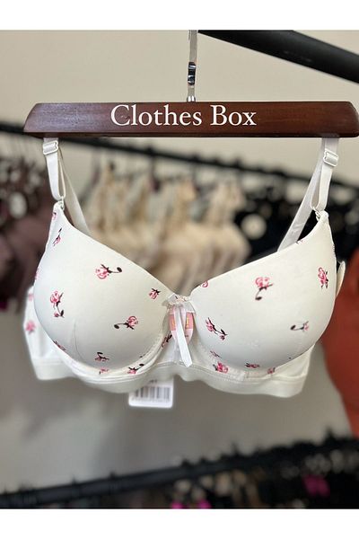 UMT Underwear Push up Bra - Floral Pattern, Underwire and Padded
