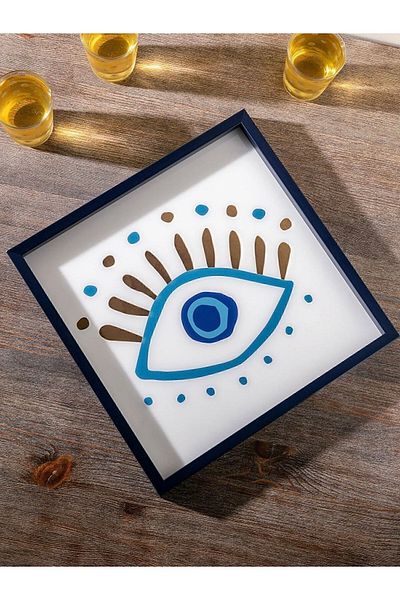 LCW HOME Eye Printed Decorative Tray 35X35 cm