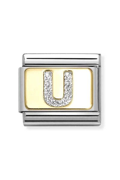 NOMİNATİON Composable Classic Dekoratif Link - Harfler Pırıltılı - U - (21 U)...