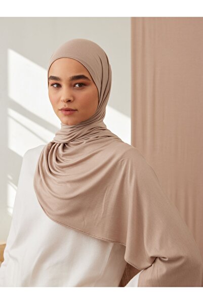 Femple Modest Premium Jersey Hijab - Χρώμα ζεστής άμμου, διαστάσεις 180x70 cm