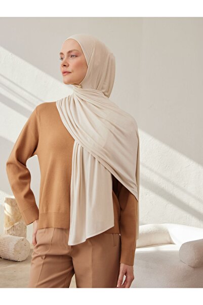 Femple Modest Premium Jersey Hijab - Χρώμα: Off White, Διάσταση: 180x70 cm