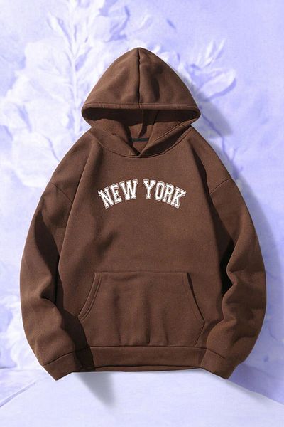 uyguntarz Голям суитшърт с принт New York