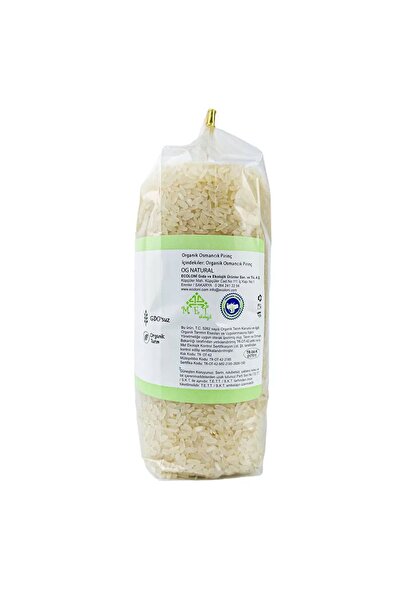 OG natural Organik Sertifikalı Osmancık Pirinç 800 Gr