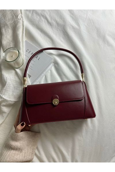 ELFCO Geantă de umăr vintage Burgundy