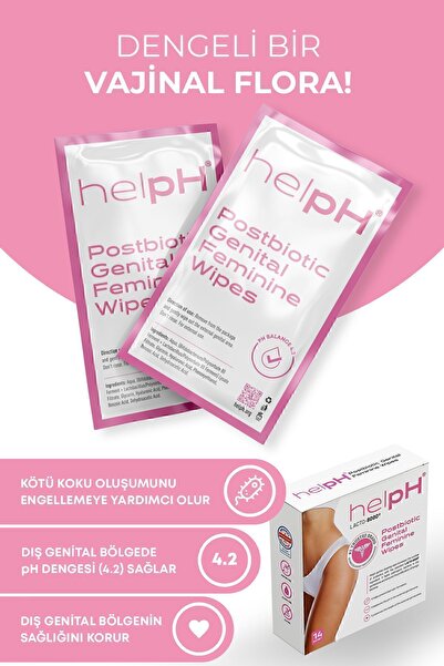 HelpH Intim Temizleme Mendili 14 Adet