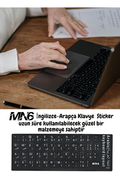 MN6 Map01 Arapça Klavye Etiketi-a Kalite/3 Adet/notebook Pc Uyumlu/arapça Klavye Sticker-arapça Klavye