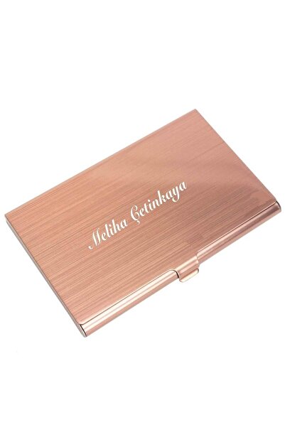 PİGADO Isme Kişiye Özel Bakır Renk Kartvizitlik