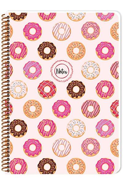 KESKİN COLOR Caiet Sharp A4 80 Yp. pătrat Pp Kp.spr.donuts (1 bucată)