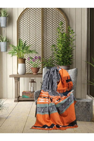 YGT Home Petra Double Cotton Tv Blanket - 180X220