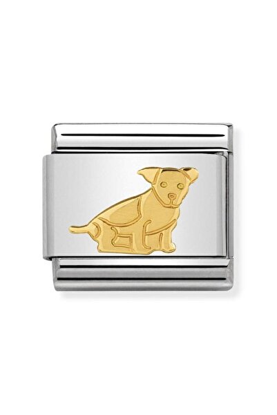 NOMİNATİON Composable Classic Anımals (earth) In Stainless Steel With 18k Gol...