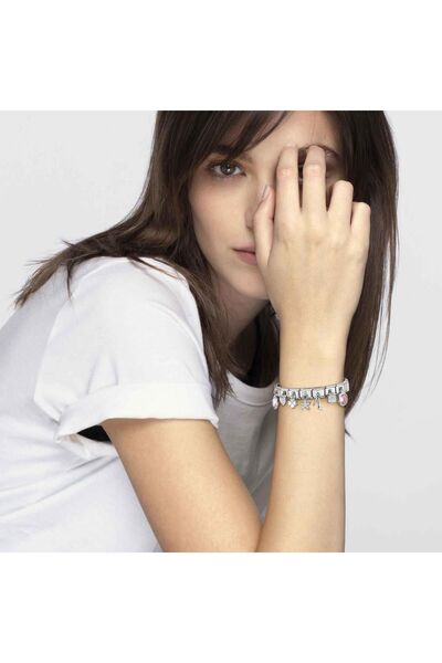 NOMİNATİON Composable Classic Dekoratif Charm - Charm Kübik Zirkon - Beyaz Yuvarlak -  925 Gümüş