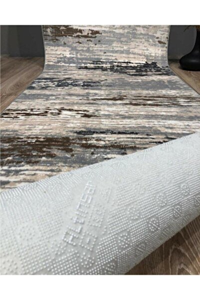 Sarar Jel Kaymaz Taban Yıkanabilir Yumuşak Yüzey Kesme Halı Yolluk As-015 Gri