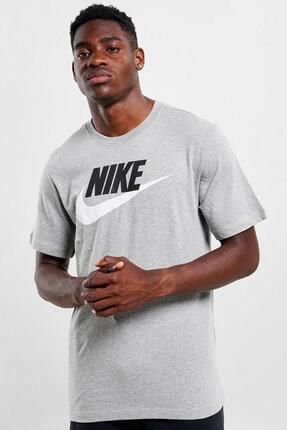 Nike Sportswear Futura Swoosh Logo Tee T Shirt Unisex Bask l Ti ort Gri Fiyat Yorumlar Trendyol
