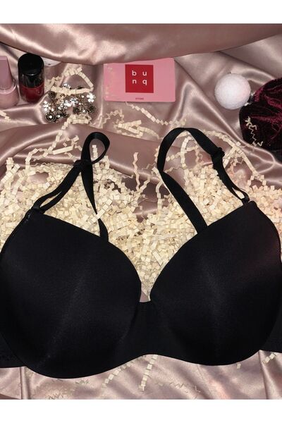 UMT Underwear حمالة صدر شبح سوداء مقطوعة بالليزر