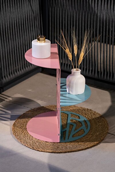 RARART Pembe & Mavi Metal Düzenleyici - Çok Amaçlı Dekor - Tissue