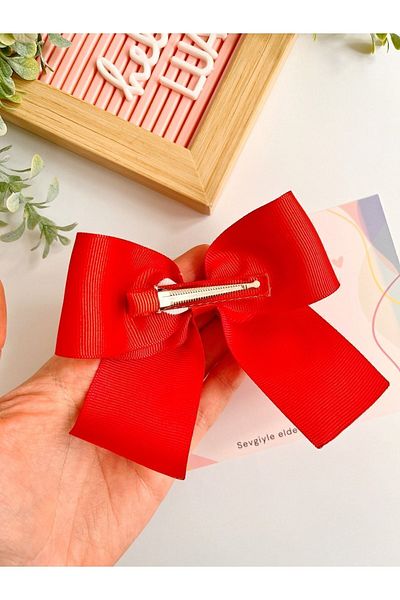 Lua Butik 23 April Special Flag Patterned Handmade Bow Collar Buckle