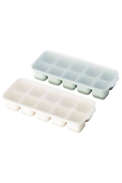 IKEA SPJUTROCKA 2 Pieces Ice Mold with Colorful Lids