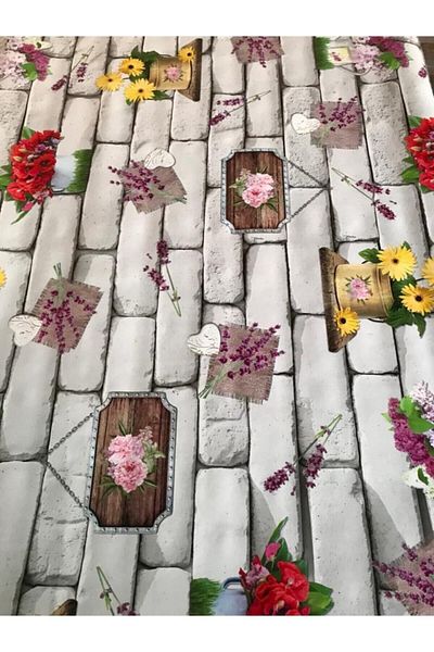 yukselhalimefrusat Table Cloth Lined Oilcloth PVC (with furnishing quality)