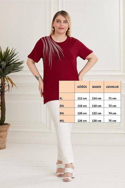 FOR ESRA BIG TREND Tricou cu mânecă scurtă, elastic, din viscoză, cu un singur umăr